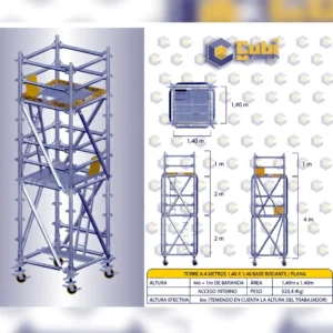 alquiler de andamio certificado