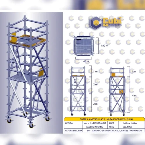 alquiler de andamio certificado