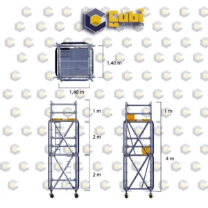 alquiler de andamio certificado