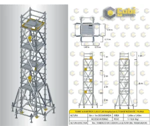 alquiler de andamio certificado