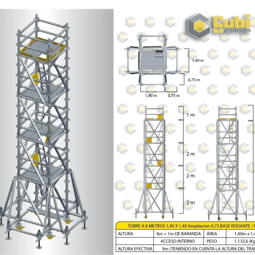 alquiler de andamio certificado
