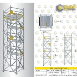 alquiler de andamio certificado