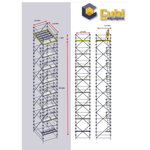 alquiler de andamio certificado